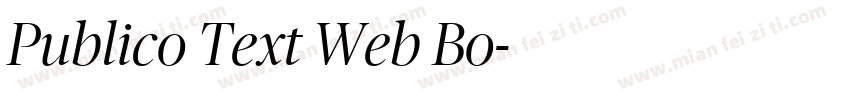 Publico Text Web Bo字体转换